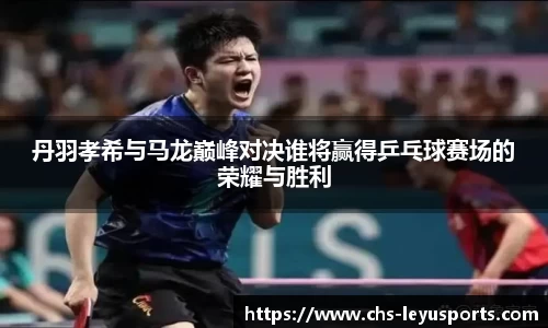 丹羽孝希与马龙巅峰对决谁将赢得乒乓球赛场的荣耀与胜利